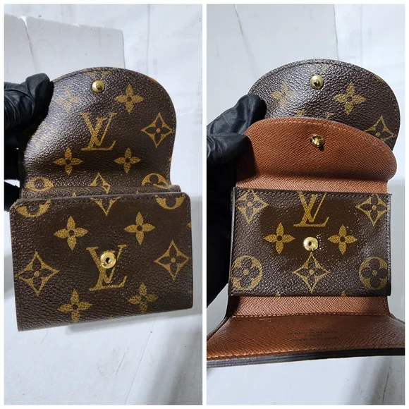 LOUIS VUITTON Monogram Helene Wallet Brown